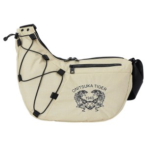 Beige / Black Men's Onitsuka Tiger Messenger Bag Bags Online India | Q6R-3065