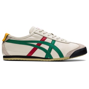 Beige / Green Men's Onitsuka Tiger Mexico 66 Online India | S5O-9750