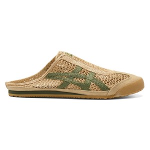 Beige / Green Men's Onitsuka Tiger Sabot Mexico 66 Online India | A8Y-8426