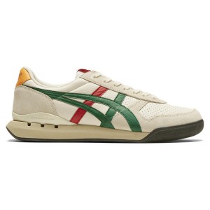 Beige / Green Women's Onitsuka Tiger Ultimate 81 Ex Sneakers Online India | Y0R-9477