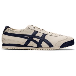 Beige / Navy Women's Onitsuka Tiger Mexico 66 SD Online India | R8F-4581