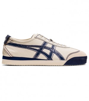 Beige / Navy Women's Onitsuka Tiger Pf Mexico 66 SD Online India | R5I-2318