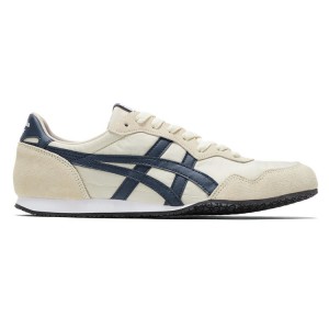 Beige / Navy Women's Onitsuka Tiger Serrano Sneakers Online India | D5G-0797