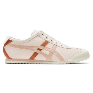 Beige / Orange Women's Onitsuka Tiger Mexico 66 Slip-on Online India | B1J-5017