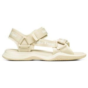 Beige / White Women's Onitsuka Tiger Ohbori Strap Sneakers Online India | R5P-9450