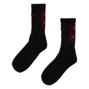 Black Men's Onitsuka Tiger Middle Socks Online India | F1K-6373