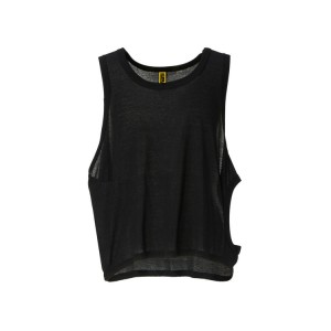 Black Women's Onitsuka Tiger 2 Way Tank Top Online India | B6F-8330