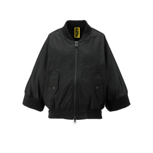 Black Women's Onitsuka Tiger WS Bomber Jackets Online India | T6O-7844