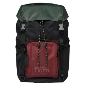 Black / Burgundy Women's Onitsuka Tiger Backpacks Online India | Q4G-5243