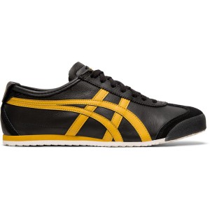 Black / Gold Men's Onitsuka Tiger Mexico 66 Online India | F1D-7357