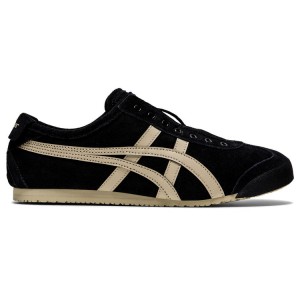 Black / Gold Men's Onitsuka Tiger Mexico 66 Slip-on Online India | V5L-1031