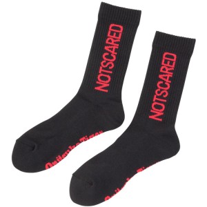 Black / Red Men's Onitsuka Tiger Middle Socks Online India | O5Q-4684