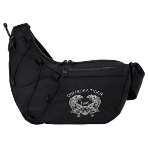 Black / White Women's Onitsuka Tiger Messenger Bag Bags Online India | E6D-8680