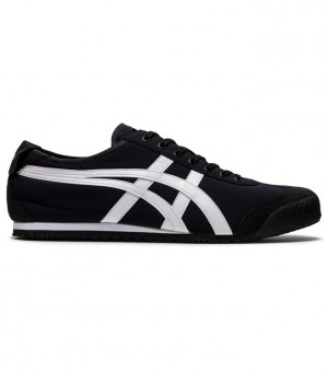 Black / White Women's Onitsuka Tiger Mexico 66 Online India | W7T-9692