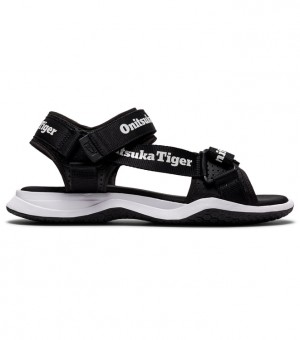 Black / White Women's Onitsuka Tiger Ohbori Strap Sneakers Online India | D1W-1095
