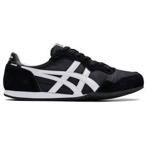 Black / White Women's Onitsuka Tiger Serrano Sneakers Online India | O0S-6215