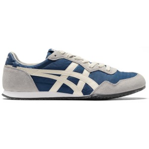 Blue / Cream Men's Onitsuka Tiger Serrano Online India | I6I-8434