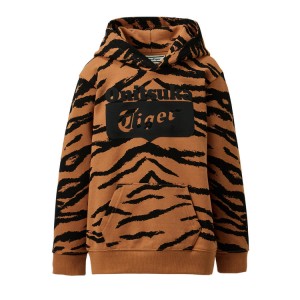 Brown Kids' Onitsuka Tiger P Sweat Hoodie Online India | J2W-0606