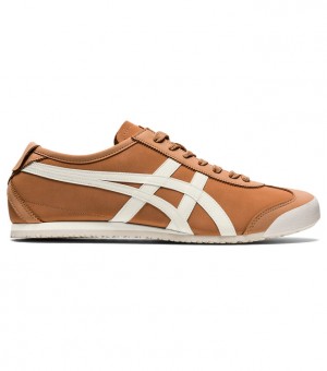 Brown Red / Cream Women's Onitsuka Tiger Mexico 66 Online India | Z0T-3446