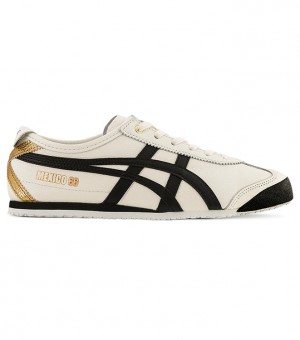 Cream / Black Women's Onitsuka Tiger Mexico 66 Online India | Q3G-8234