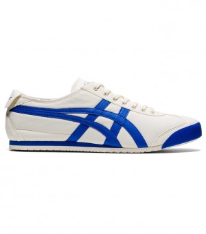 Cream / Blue Men's Onitsuka Tiger Mexico 66 Online India | V7I-6342