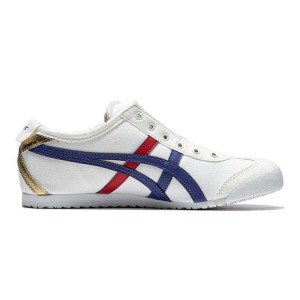 Cream / Blue Men's Onitsuka Tiger Mexico 66 Slip-on Online India | G9O-4011