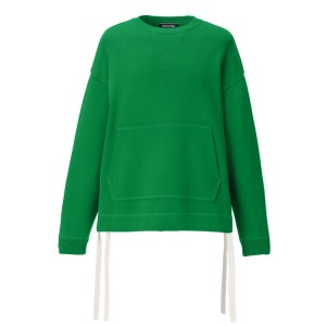 Green Women's Onitsuka Tiger LS Knit Tops Online India | G7P-8202