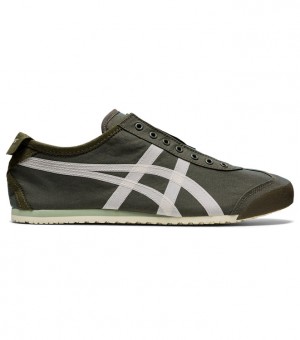 Green / Beige Men's Onitsuka Tiger Mexico 66 Slip-on Online India | Q2N-3746