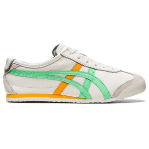 Green / Cream Women's Onitsuka Tiger Mexico 66 Online India | Y3D-6550