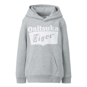 Grey Kids' Onitsuka Tiger Sweat Hoodie Online India | E1I-7431