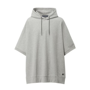 Grey Men's Onitsuka Tiger Hoodie Online India | V0E-6165