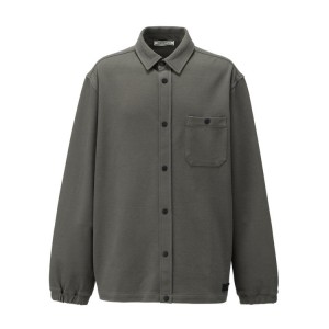 Grey Men's Onitsuka Tiger Shirt Jackets Online India | P1A-2194