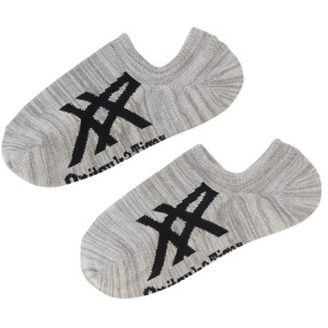 Grey / Black Men's Onitsuka Tiger Invisible Socks Online India | R0B-2031