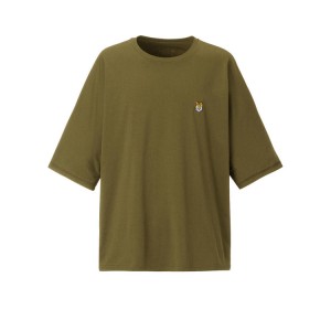 Khaki Men's Onitsuka Tiger Graphic T Shirts Online India | P5Q-3687