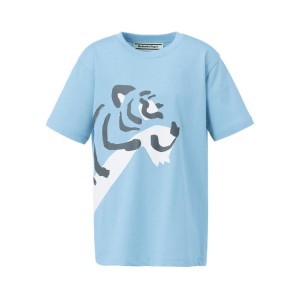 Light Blue Kids' Onitsuka Tiger Graphic T Shirts Online India | F1H-9619