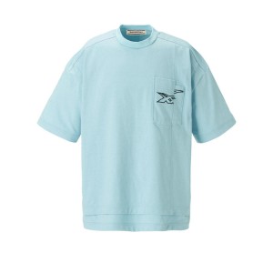 Light Blue Women's Onitsuka Tiger SS T Shirts Online India | C5X-3651