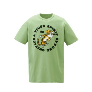 Light Green Women's Onitsuka Tiger Graphic T Shirts Online India | I2C-4098