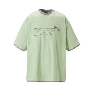 Light Green / Grey Women's Onitsuka Tiger SS Tops Online India | T0W-8031