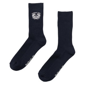 Navy Men's Onitsuka Tiger Middle Socks Online India | F4M-0217