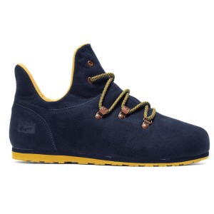 Navy / Gold Women's Onitsuka Tiger Monte Pokhara Sneakers Online India | Q3L-9613