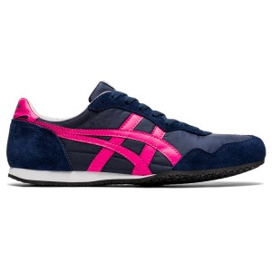 Navy / Rose Women's Onitsuka Tiger Serrano Sneakers Online India | Y9K-4601