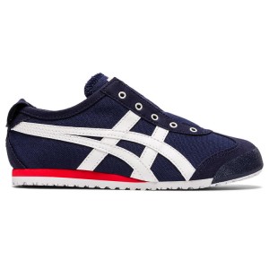 Navy / White Kids' Onitsuka Tiger Mexico 66 Slip-on Online India | Q1P-5350