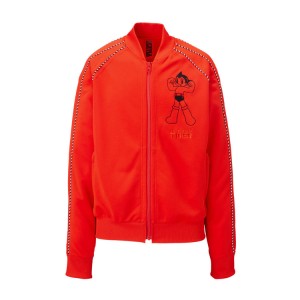 Red Women's Onitsuka Tiger Track Top Jackets Online India | N4F-1755