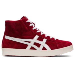 Red / White Women's Onitsuka Tiger Fabre Hi Nm Nippon Made Online India | V1I-1152