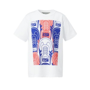 White Kids' Onitsuka Tiger Graphic T Shirts Online India | A6D-5011