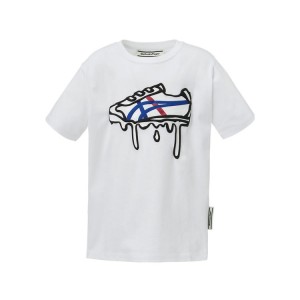 White Kids' Onitsuka Tiger Graphic T Shirts Online India | D2S-3216