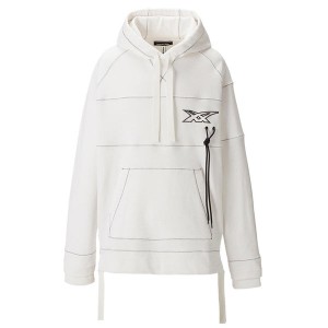 White Men's Onitsuka Tiger Hoodie Online India | I8X-1721