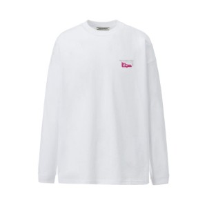 White Men's Onitsuka Tiger LS Graphic T Shirts Online India | S4P-4163