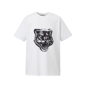 White Women's Onitsuka Tiger Graphic T Shirts Online India | R3H-9437