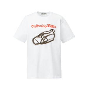 White Women's Onitsuka Tiger Graphic T Shirts Online India | N3O-6000